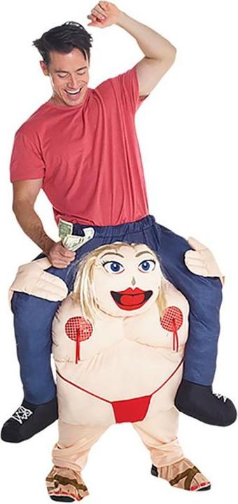 Actual product image Morphsuits Piggyback - Piggyback: Fat Stripper (One size)