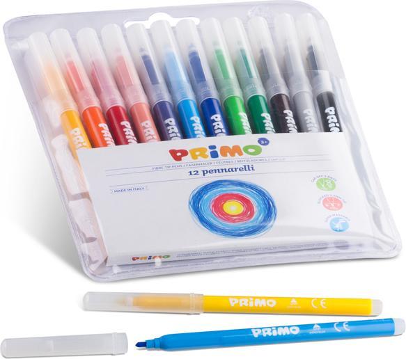 Produktbild Primo Fasermaler Assortiert, 12 Stück (12x)