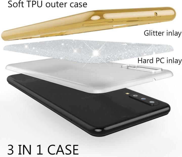 Produktbild Nalia Glitter Handyhülle (Samsung Galaxy A7 (2018))
