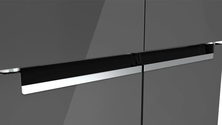 Immagine prodotto Bosch Hausgeräte Serie 4, Frigorifero-congelatore a più porte, frontale in vetro, 189,5 x 85,5 cm, grigio, KMC85LEEA (547 l)