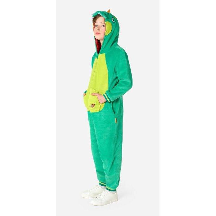 OppoSuits Dinosaurier Onesie für Kinder (158, 164, 170, 176)