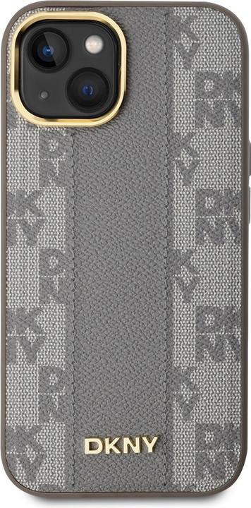 Produktbild DKNY PU Leather Checkered Pattern Magsafe Case for iPhone 15 Beige (Apple iPhone 15)