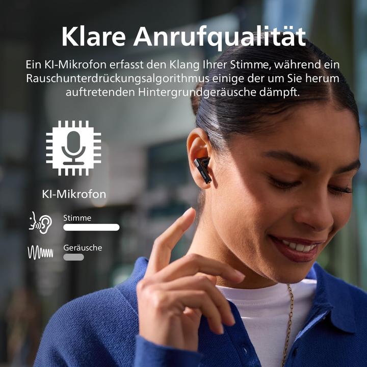 Produktbild Philips True Wireless In-Ear-Kopfhörer TAT2520BK/00 Schwarz (ANC, 4 h, Kabellos)