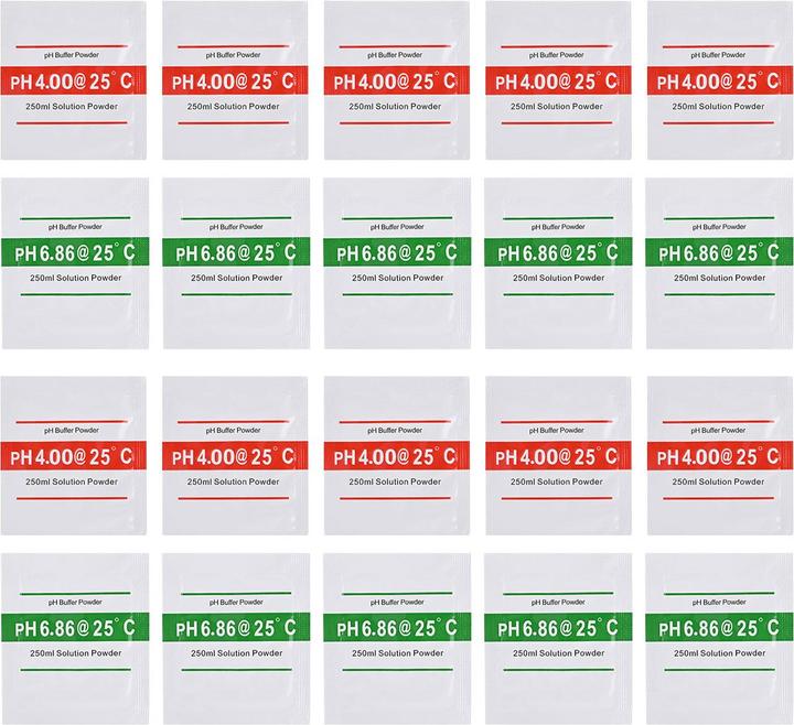 Produktbild Ideoon Professionelles 20er-Set pH-Kalibrierlösungen, Hochpräzise pH 4.00 & pH 6.86 Pufferlösung
