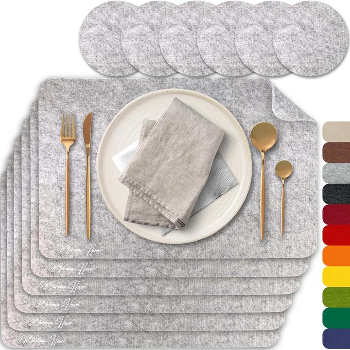 Produktbild Mahewa 6er-Set rutschfeste Tischsets (6 Stk., 43 x 30 cm)