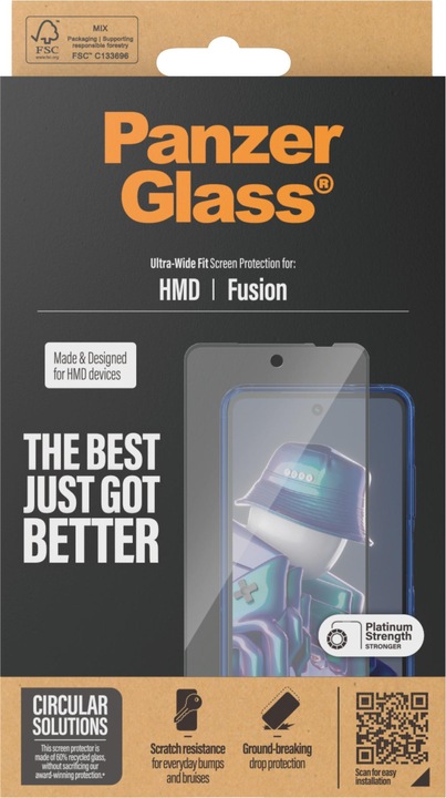 Actual product image PanzerGlass Ultra-Wide Fit (1 Piece, HMD Fusion)