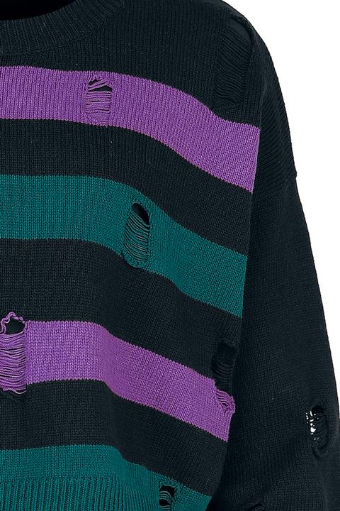 Image du produit Full Volume by EMP Cute Morbid cropped sweater with destroy effects (M)