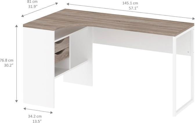 Actual product image Ebuy24 Desk Fula (77 x 145 x 81 cm)