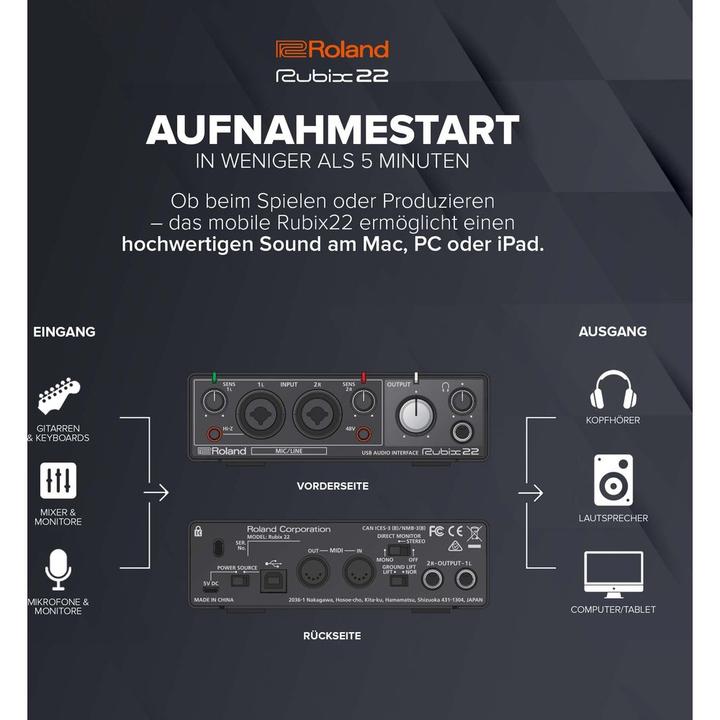 Image du produit Roland Rubix 22 (jack 6,3 mm)