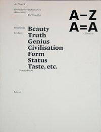 Produktbild A-Z A=A (s. Identität) (Deutsch, Lina Grumm, 2008)