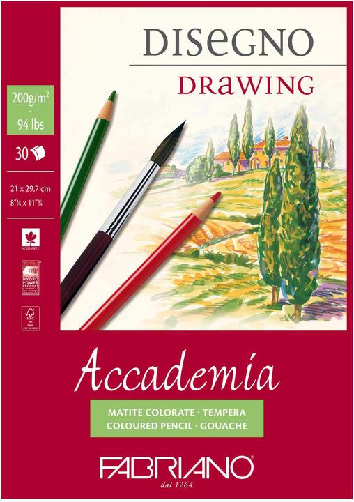 Actual product image Fabriano Academia Drawing (A4, Plain)