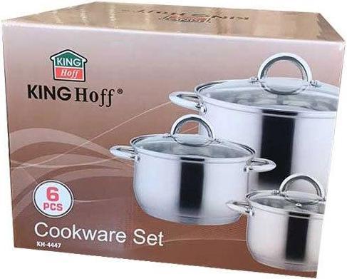 Productafbeelding Kinghoff Pannenset KH-4447 (Kookpotten en pannenset, Roestvrij staal)