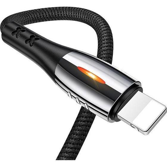 Usams USB USB-A Cable - Lightning 1.2m Black (63820-uniw) (1.20 m, USB 3.0), USB Kabel