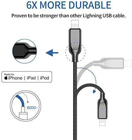Produktbild Usams Cable USB USB-A - Lightning 1.9 m Blue (IPYSUSB202) (1.90 m, USB 3.0)