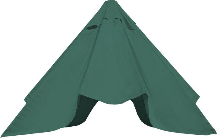 Produktbild Mendler Ersatz-Bezug für Sonnenschirm Florida, Sonnenschirmbezug Ersatzbezug, Ø 3m Polyester 6kg - olivgrün (2.90 m)