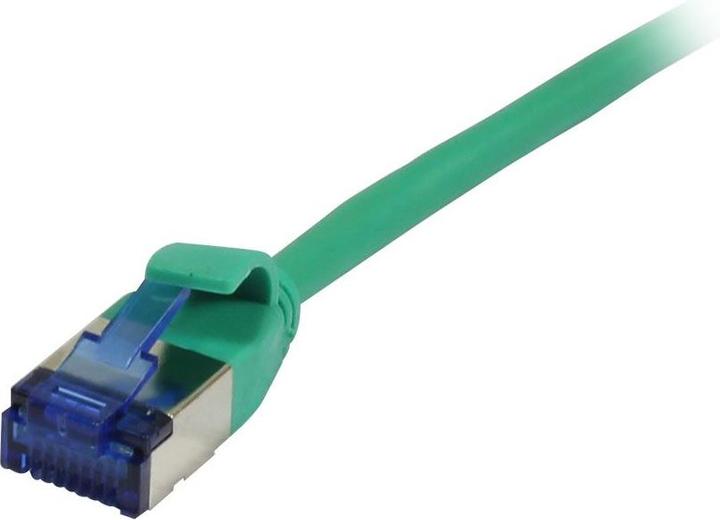 Actual product image Synergy 21 Patch cord RJ45 CAT6A 500Mhz10m green UFTP slimline round d38mm TPESuperflex AWG32 (U/FTP, CAT6a, 10 m)