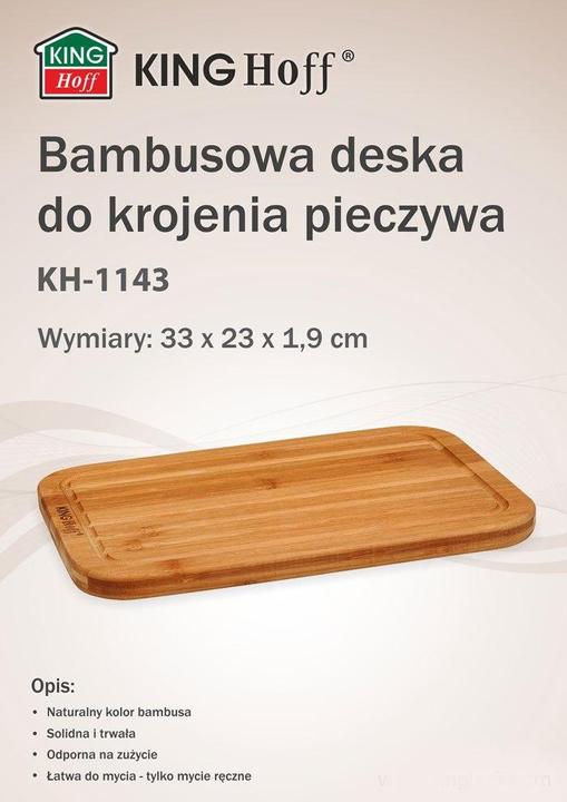 Image du produit Kinghoff BAMBOO KITCHEN TABLE 33x23cm KH-1143