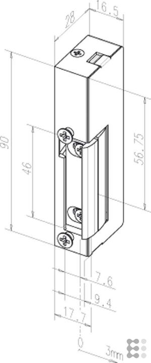 Produktbild effeff Elektro-Türöffner (Objekttür, Zimmertür, Indoor)
