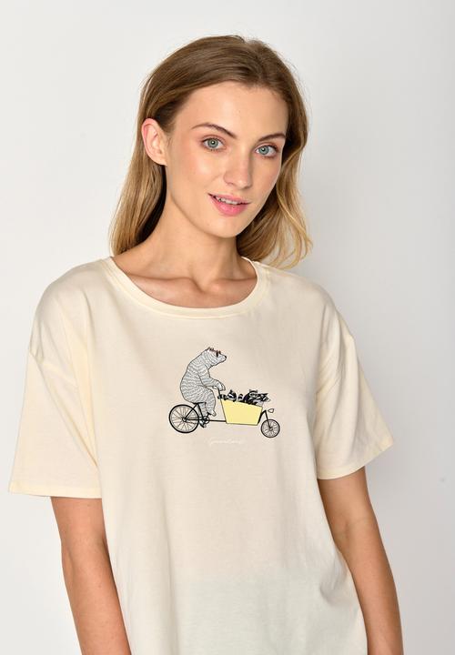 Produktbild Greenbomb Women's Bike Cargo Raccoon Feel T-Shirt (L)