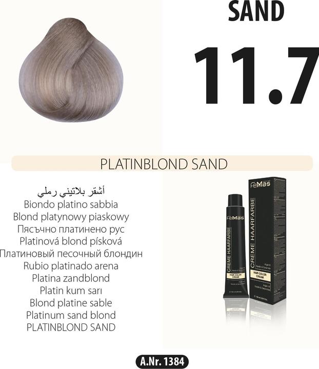 Blond platine sable