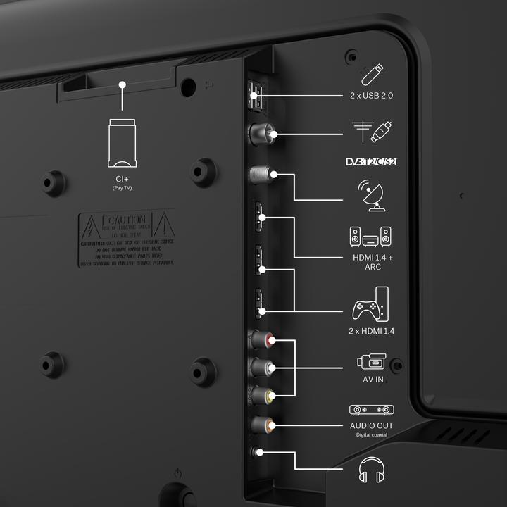 Image du produit Thomson 24HD2S13, noir (24", LED, HD)