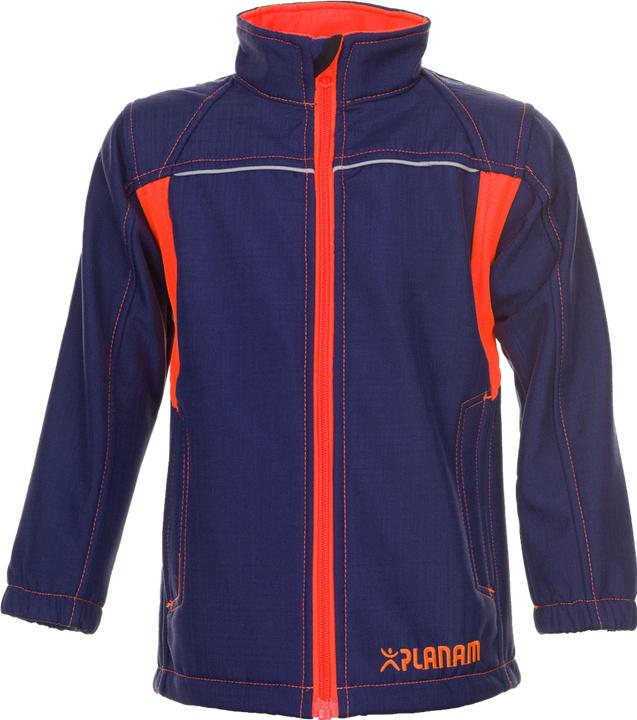 Actual product image Planam Softshell jacket junior navy/orange 110/116 (110)