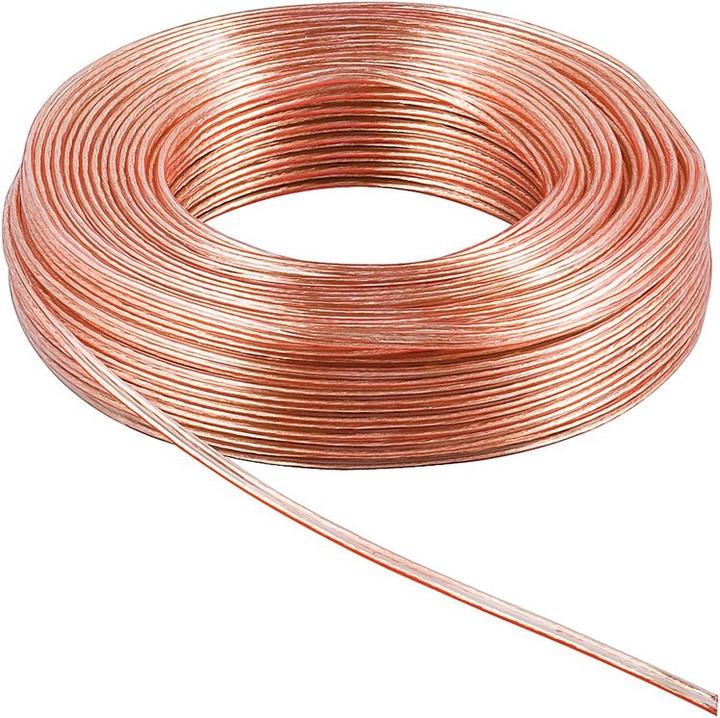 Produktbild Goobay Lautsprecherkabel Transparent CU (50 m, 0.50 mm²)