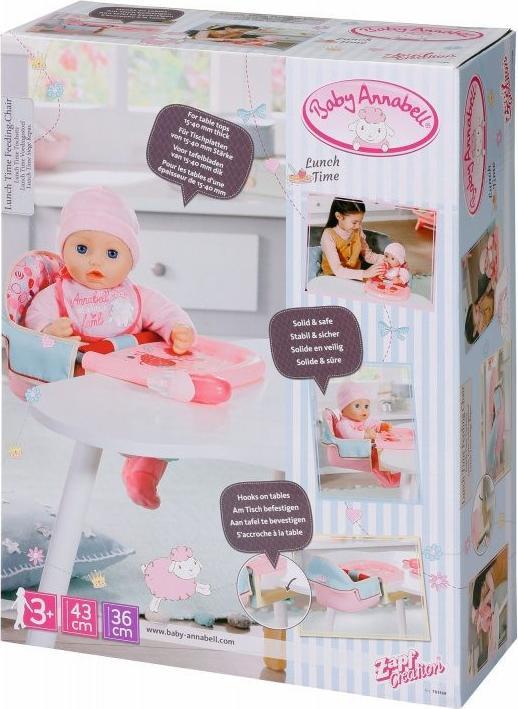 Actual product image Baby Annabell Lunch Time feeding seat