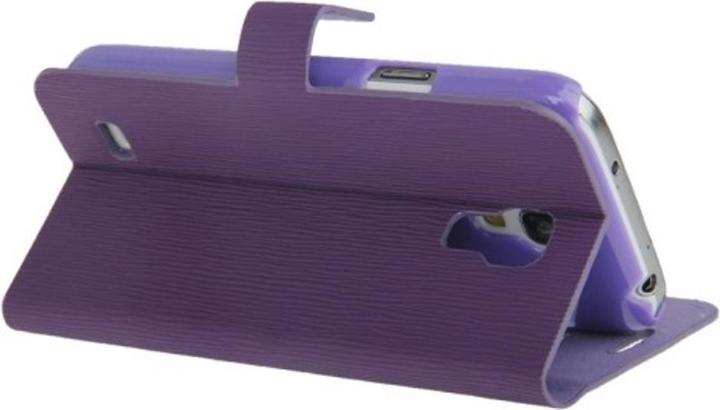 Produktbild König Design Handyhülle Tasche mit Fenster für Samsung Galaxy S4 mini i9190 lila / violett (Samsung Galaxy S4 mini)