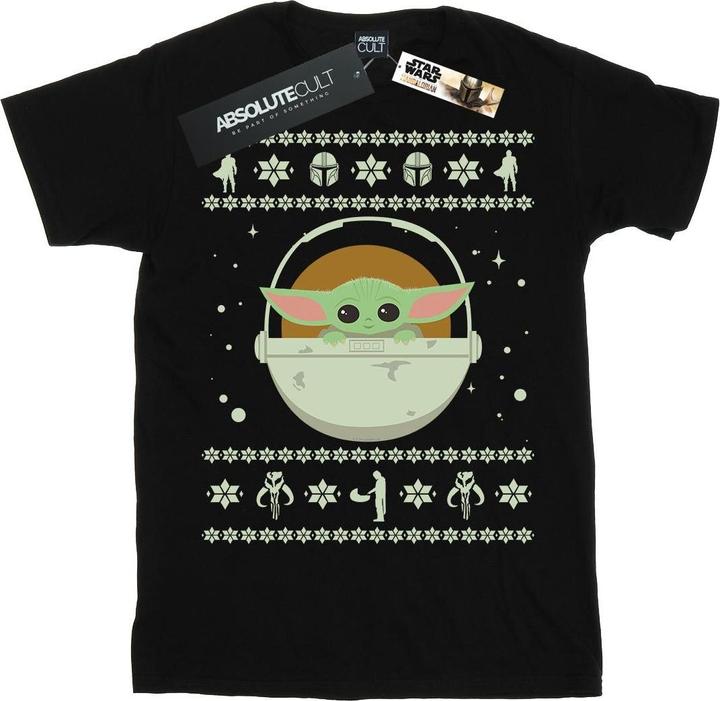 Produktbild Star Wars The Mandalorian The Child Christmas TShirt Mädchen (140, 146)