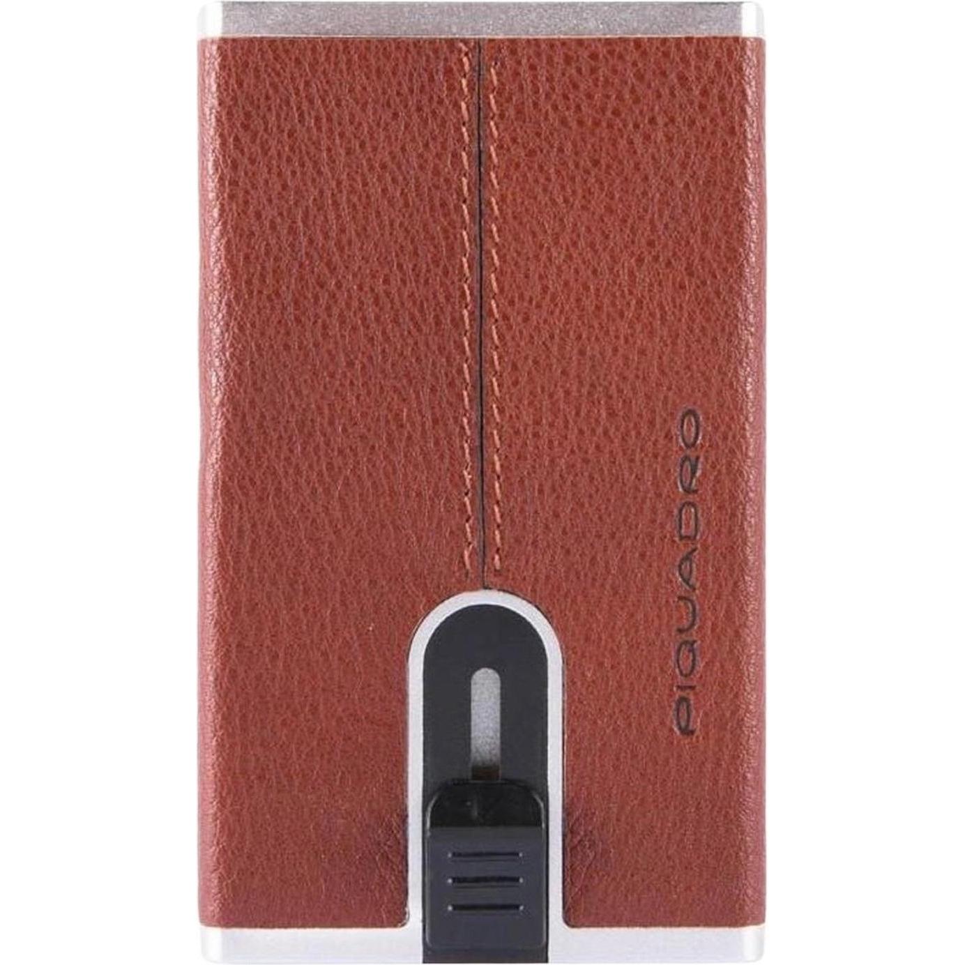 Piquadro Uomo Blu Uomini, Portafoglio, E Square, Leather Card Holder, Square Sliding System, Pp4891b3,
