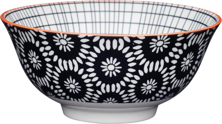 Kitchen Craft KitchenCraft Glazed Stoneware Bowl, Black Tile, 15.5x7.5cm, Labelled (15.50 cm, 1.87 l, 1x)