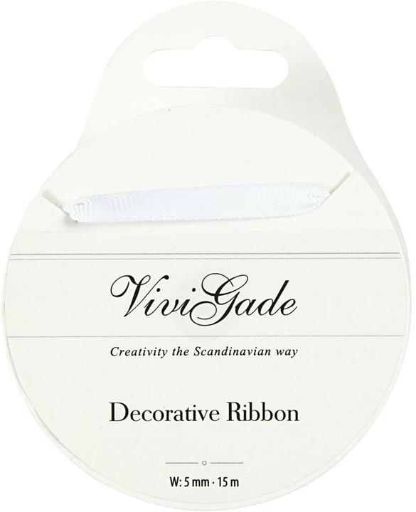 Immagine prodotto Creativ Company Nastro tessile 15 m bianco (Nastro da regalo, 1 x)
