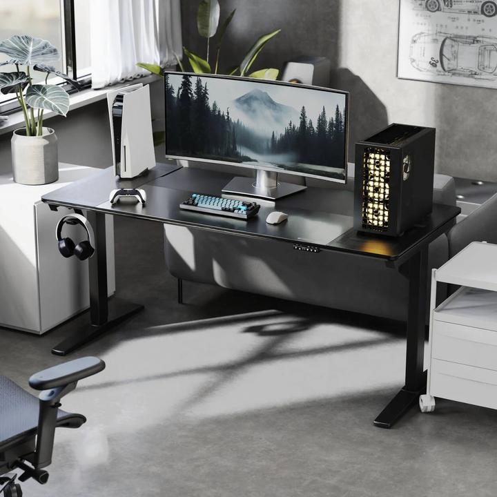 Immagine prodotto Thunder X3 Tavolo da gioco ThunderX3 LAB-X - Altezza regolabile Motore silenzioso - Vetro temperato - con