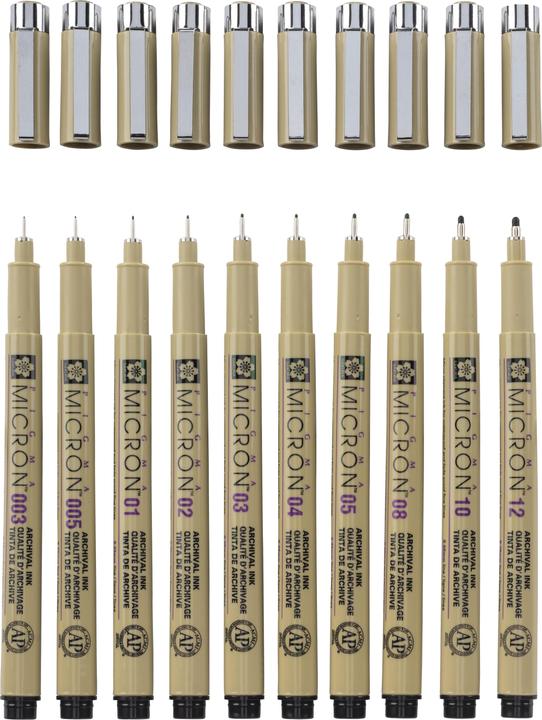 Produktbild Sakura Faserschreiber Pigma Micron (Black, 10 x)
