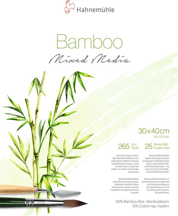 Actual product image Hahnemühle Watercolor block Bamboo (Plain)