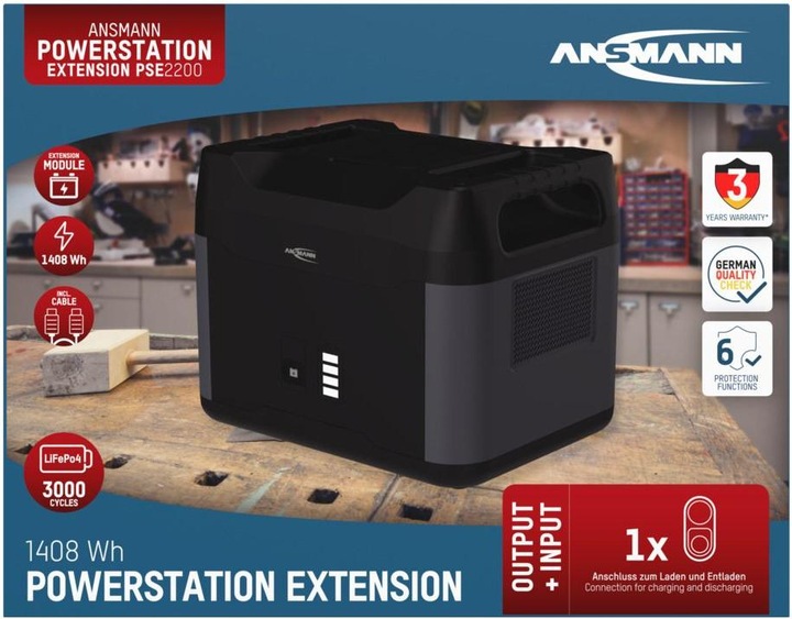 Actual product image Ansmann Extension PSE2200 1700-0170 Replacement battery (1408 Wh)