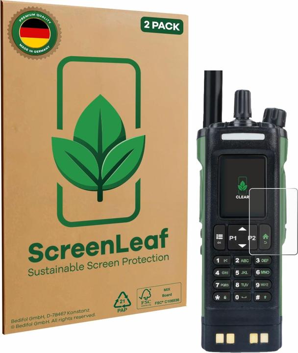 ScreenLeaf Pellicola protettiva, Proteggi Schermo Sostenibili, Clear, Antigraffio