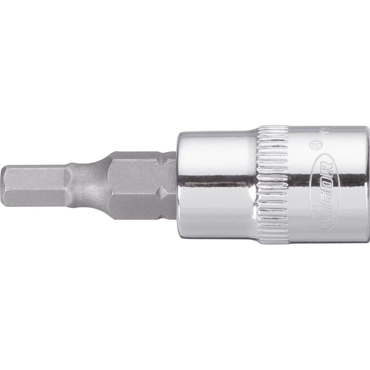 Vigor, Steckschlüssel + Stecknuss, INNEN6KT-SCHRAUBENDREHER-EINSATZ 7 1/4" (7 mm)