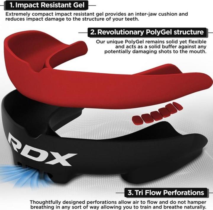 Actual product image Rdx Mouth Guard Junior below 12 years (One size)