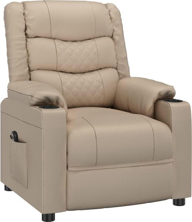 Produktbild vidaXL Relaxsessel Elektrisch Cappuccino-Braun Kunstleder