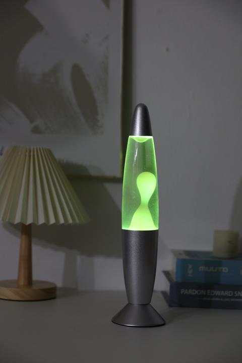 Produktbild Total Juggling I-TOTAL® - LED Lava Lamp with Wax Heater Resistor, Without Bulb (Colour Change Base Silver, White Wa