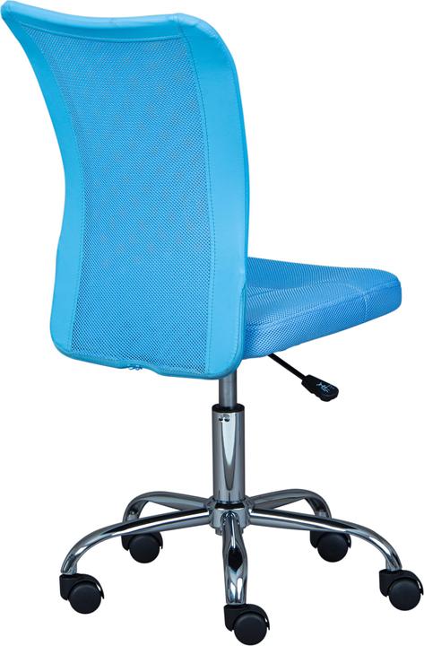 Actual product image Inter Link Swivel Chair BONNIE office chair Bonnie sky blue chrome base mesh+PU (42 - 52 cm)