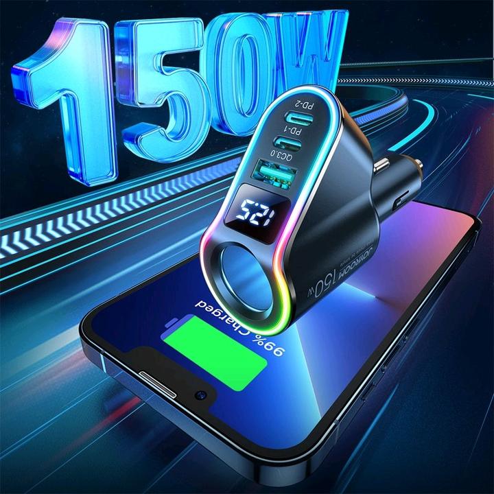 Actual product image Joyroom 150W 4-in-1 Car Charger