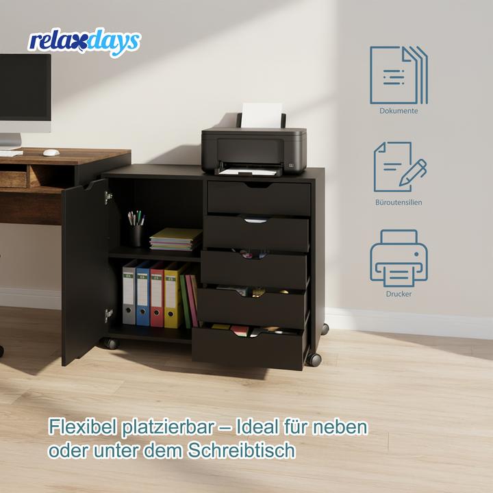 Produktbild Relaxdays Rollcontainer (40 x 40 x 65 cm)