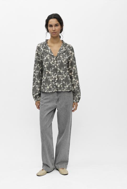 Produktbild Object Bestickte V-Ausschnitt Bluse (38)