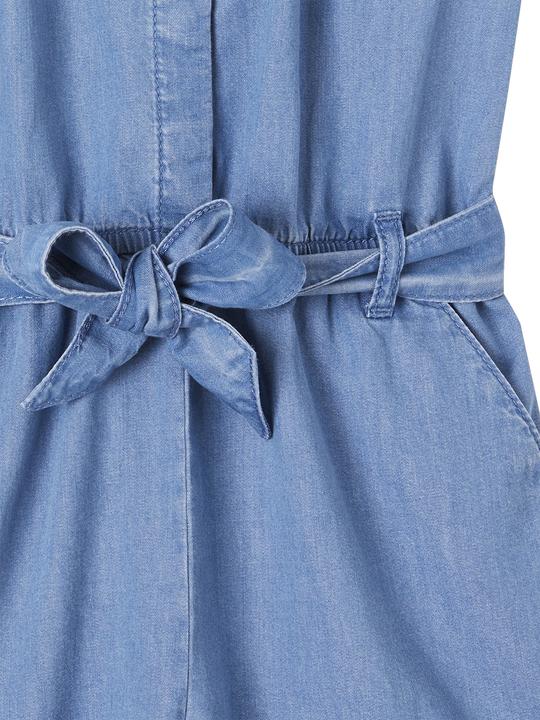 Actual product image Vertbaudet Girls' jumpsuit in light denim (158)