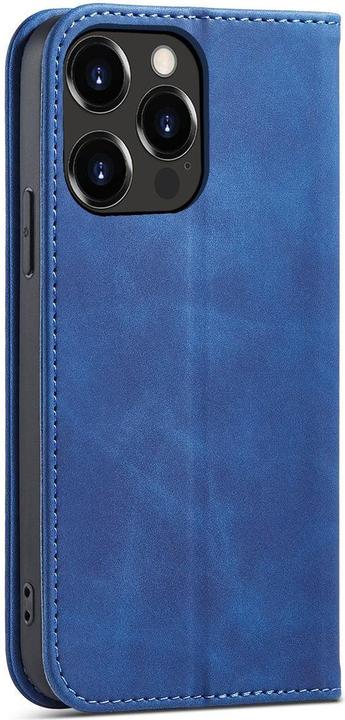Produktbild Hurtel Magnet Fancy Case Case für iPhone 13 Pro Max Tasche Kartenetui Kartenhalter Blau (Apple iPhone 13 Pro Max)