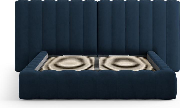 Actual product image Micadoni Storage Bed With Double Headboard, "Kelp", 230x250x100Made in Europe (160 x 200 cm)
