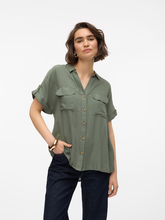 Actual product image Vero Moda Vmbumpy Ss Shirt Wvn Ga Noos (S)